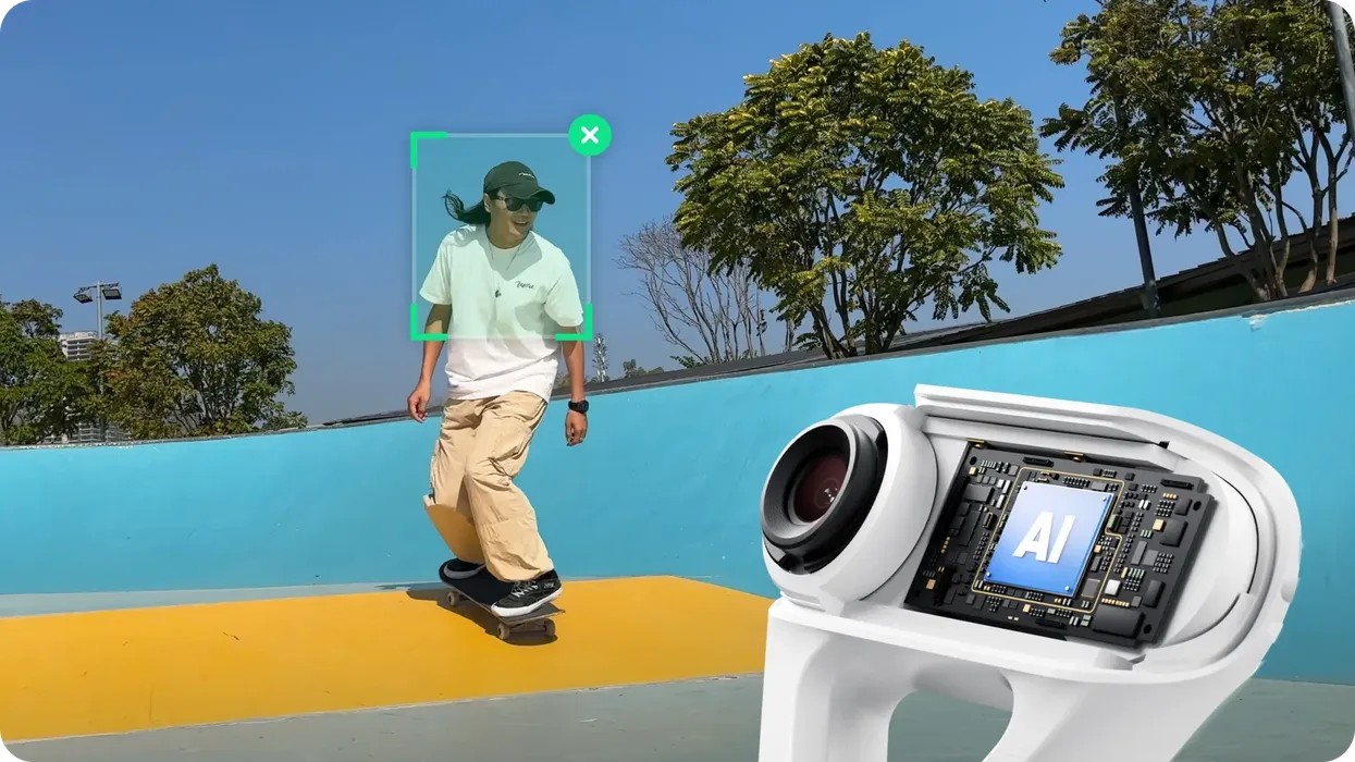 Flow 2 Pro được hỗ trợ bởi AI và các tính năng tự động theo dõi đa chủ thể chính xác 360 độ